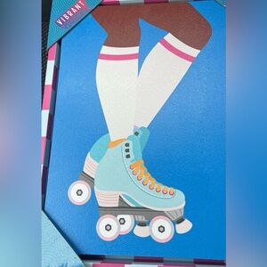 Roller skating canvas painting